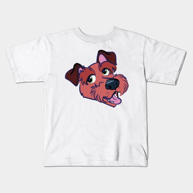 Mutt Dog Design Kids T-Shirt by Darth Tuba